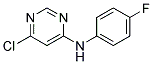 (6-Chloro-pyrimidin-4-yl)-(4-fluoro-phenyl)-amine 结构式