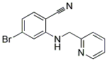 4-Bromo-2-[(pyridin-2-ylmethyl)-amino]-benzonitrile 结构式