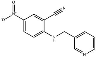 5-硝基-2-((吡啶-3-基甲基)氨基)苯甲腈 结构式