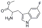 methyl 2-amino-3-(5-fluoro-1H-indol-3-yl)propanoate 结构式