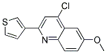 4-chloro-6-methoxy-2-thiophen-3-ylquinoline 结构式