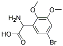 amino(5-bromo-2,3-dimethoxyphenyl)acetic acid 结构式