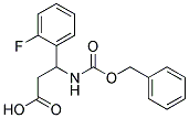 3-{[(benzyloxy)carbonyl]amino}-3-(2-fluorophenyl)propanoic acid 结构式