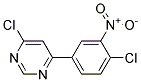 4-Chloro-6-(4-chloro-3-nitro-phenyl)-pyrimidine 结构式