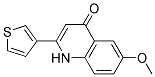 6-methoxy-2-thiophen-3-ylquinolin-4(1H)-one 结构式