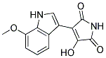 3-hydroxy-4-(7-methoxy-1H-indol-3-yl)-1H-pyrrole-2,5-dione 结构式