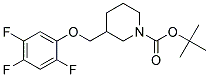 3-(2,4,5-Trifluoro-phenoxymethyl)-piperidine-1-carboxylic acid tert-butyl ester 结构式