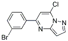 5-(3-bromophenyl)-7-chloropyrazolo[1,5-a]pyrimidine 结构式