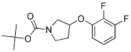 3-(2,3-Difluoro-phenoxy)-pyrrolidine-1-carboxylic acid tert-butyl ester 结构式