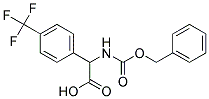 (2S)-{[(benzyloxy)carbonyl]amino}[4-(trifluoromethyl)phenyl]ethanoic acid 结构式