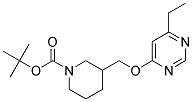 3-(6-Ethyl-pyrimidin-4-yloxymethyl)-piperidine-1-carboxylic acid tert-butyl ester 结构式