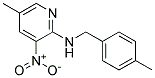 (4-Methyl-benzyl)-(5-methyl-3-nitro-pyridin-2-yl)-amine 结构式