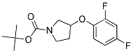 3-(2,4-Difluoro-phenoxy)-pyrrolidine-1-carboxylic acid tert-butyl ester 结构式