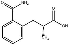 (2R)-2-amino-3-(2-carbamoylphenyl)propanoic acid 结构式