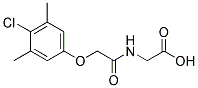 N-[(4-CHLORO-3,5-DIMETHYLPHENOXY)ACETYL]GLYCINE 结构式