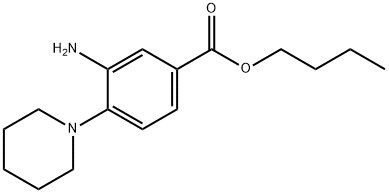 BUTYL 3-AMINO-4-PIPERIDIN-1-YLBENZOATE 结构式