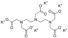 Diethylenetriaminepentaacetic acid, pentapotassium salt 结构式