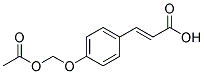 4-Acetoxy-methoxycinnamic acid 结构式