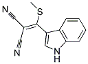 ((3-INDOLYL)(METHYLTHIO)METHYLENE)MALONONITRILE 结构式