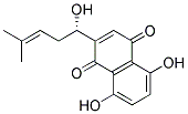 (S)-5,8-DIHYDROXY-2-(1-HYDROXY-4-METHYL-3-PENTENYL)-1,4-NAPHTHOQUINONE 结构式