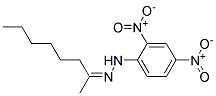 2-OCTANONE2,4-DINITROPHENYLHYDRAZONE 结构式