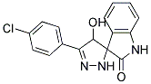 3'-(P-CHLOROPHENYL)-4'-HYDROXYSPIRO(INDOLINE-3,5'-(2)PYRAZOLINE)-2-ONE 结构式