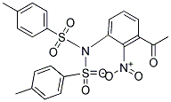 3-Acetyl-2-nitro-N,N-ditosylaniline 结构式