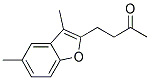 4-(3,5-DIMETHYL-2-BENZOFURANYL)-2-BUTANONE 结构式