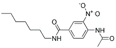 4-ACETAMIDO-N-HEPTYL-3-NITROBENZAMIDE 结构式