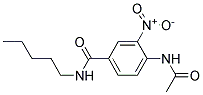 4-ACETAMIDO-3-NITRO-N-PENTYLBENZAMIDE 结构式