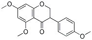 5,7-DIMETHOXY-3-(P-METHOXYPHENYL)-4-CHROMANONE 结构式
