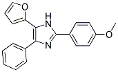 5-(2-FURYL)-2-(P-METHOXYPHENYL)-4-PHENYLIMIDAZOLE 结构式