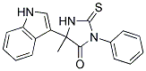 5-(3-INDOLYL)METHYL-3-PHENYL-2-THIOXO-4-IMIDAZOLIDONE 结构式