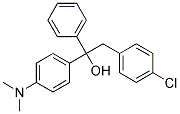 A-(4-CHLOROBENZYL)-4-(DIMETHYLAMINO)BENZHYDRYLALCOHOL 结构式