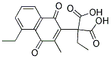 DIETHYL(3-METHYL-1,4-DIOXO-1,4-DIHYDRO-2-NAPHTHYL)MALONATE 结构式