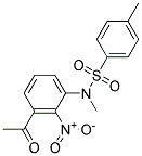 N-(3-ACETYL-2-NITROPHENYL)-N-METHYL-P-TOLUENESULFONAMIDE 结构式