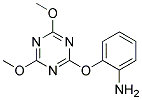 O-(4,6-DIMETHOXY-1,3,5-TRIAZIN-2-YLOXY)ANILINE 结构式