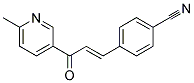 P-(3-(6-METHYL-3-PYRIDYL)-3-OXO-1-PROPENYL)BENZONITRILE 结构式