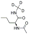 N-ACETYLNORVALINE(METHYL-D3)AMIDE 结构式