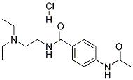 P-ACETAMIDO-N-(2-(DIETHYLAMINO)ETHYL)BENZAMIDEHYDROCHLORIDE 结构式