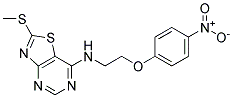 2-Methylthio-7-[2-(4-nitrophenoxy)ethylamino]-thiazolo[4,5-d]pyrimidine 结构式