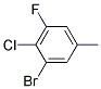 3-Bromo-4-chloro-5-fluorotoluene 结构式