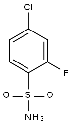 4-氯-2-氟苯磺酰胺 结构式