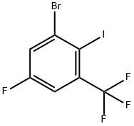 3-溴-5-氟-2-碘三氟甲苯 结构式