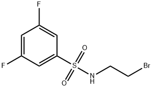 N-(2-BROMO-ETHYL)-3,5-DIFLUORO-BENZENESULFONAMIDE 结构式