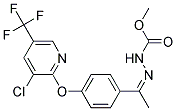 Methyl 2-(1-(4-((3-chloro-5-(trifluoromethyl)-2-pyridinyl)oxy)phenyl)ethylidene)-1-hydrazinecarboxylate 结构式