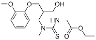 Ethyl 2-(([[3-(hydroxymethyl)-8-methoxy-3,4-dihydro-2H-chromen-4-yl](methyl)amino]carbothioyl)amino)acetate 结构式