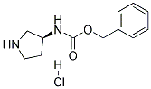 (S)-3-N-Cbz-aminopyrrolidine HCl 结构式