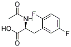 (S)-2-乙酰氨基-3-(2,5-二氟-苯基)-丙酸 结构式