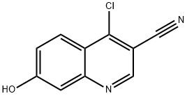 4-氯-7-羟基喹啉-3-甲腈 结构式